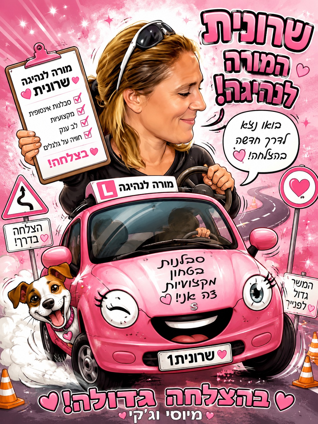 שרונית המורה לנהיגה – איור